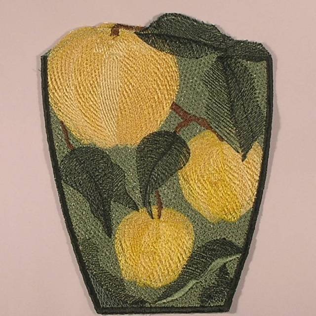 BFC0356 Lace Bowl & Doily Apple Harvest