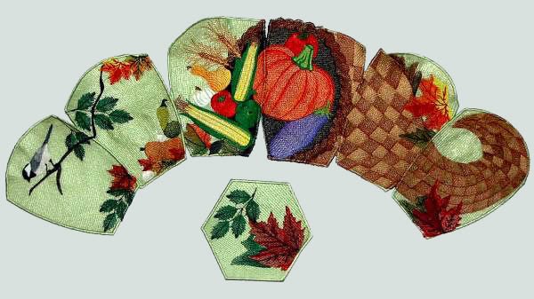 BFC0362  Lace Bowl & Doily Cornucopia