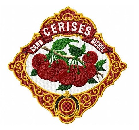 RMG371   Vintage Cherries Label