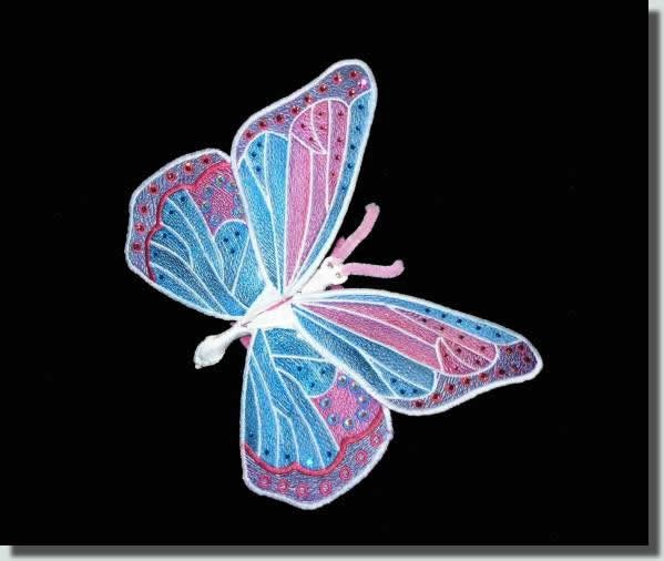 BFC0377 Lace Sculpture 3D Butterflies