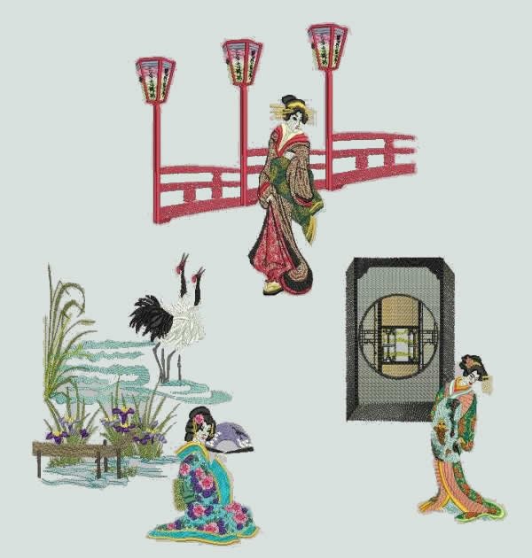 BFC0390 Geisha Scenic Elements
