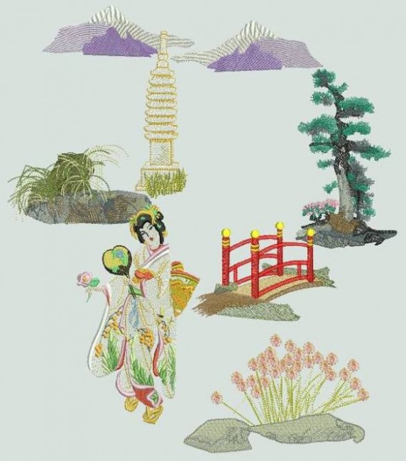 BFC0390 Geisha Scenic Elements