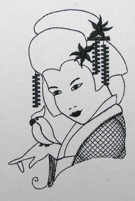 BFC0393 Geisha Portrait