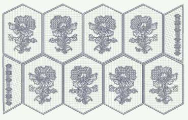 BFC0275 Tablecloths - Floral Elegance