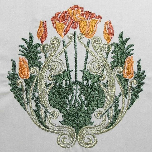 BFC0403 Art Nouveau Quilt Squares I