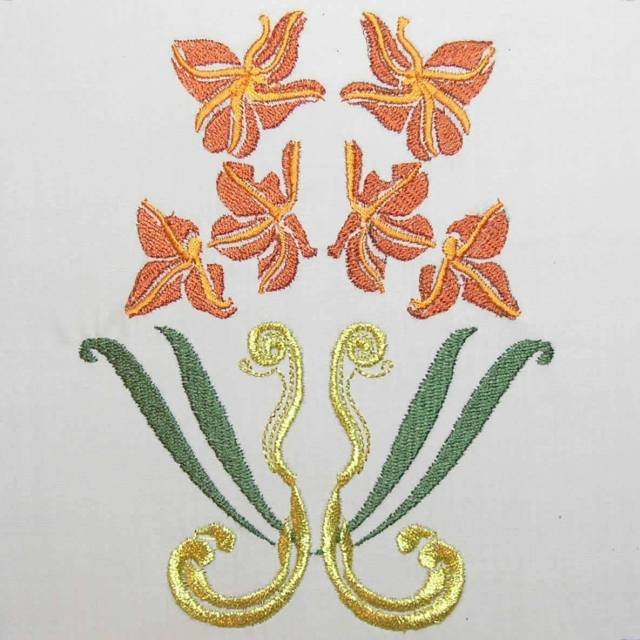 BFC0403 Art Nouveau Quilt Squares I