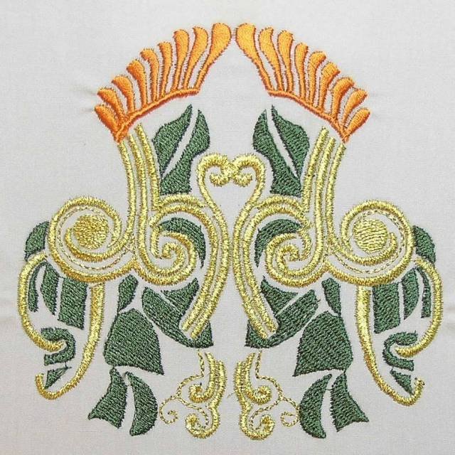 BFC0403 Art Nouveau Quilt Squares I