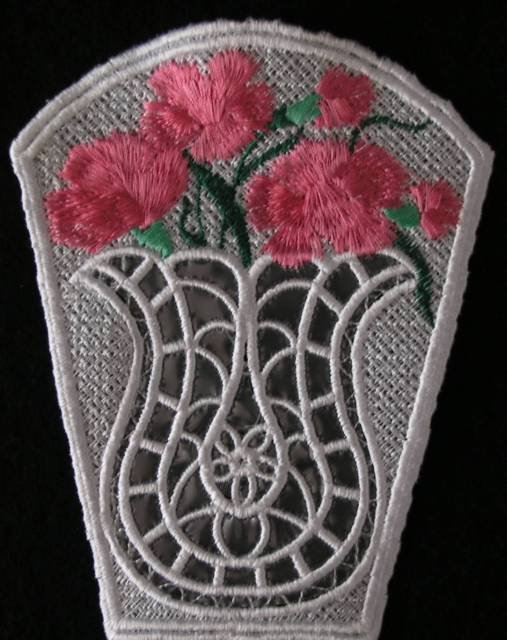 BFC0422 Lace Bowl & Doily Flower Vases