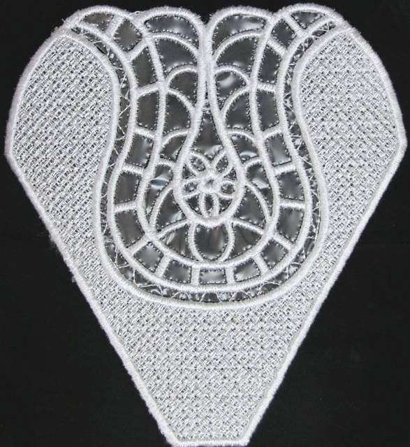 BFC0422 Lace Bowl & Doily Flower Vases