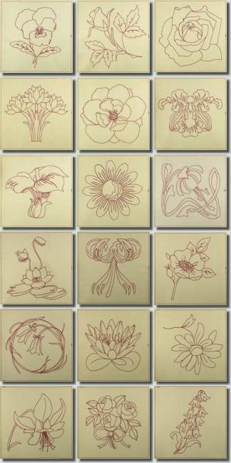BFC0432 Floral Quiltables