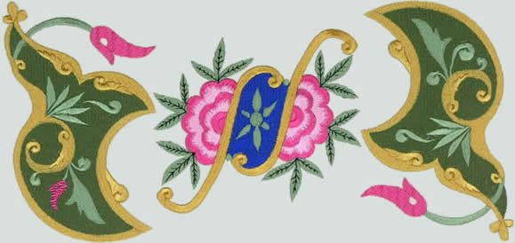 BFC0529 Ancient Russian Florals