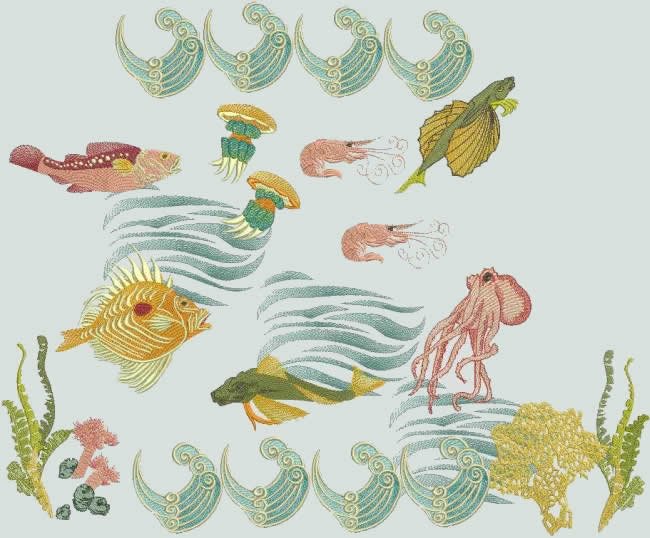 BFC0459 Art Nouveau - Underwater