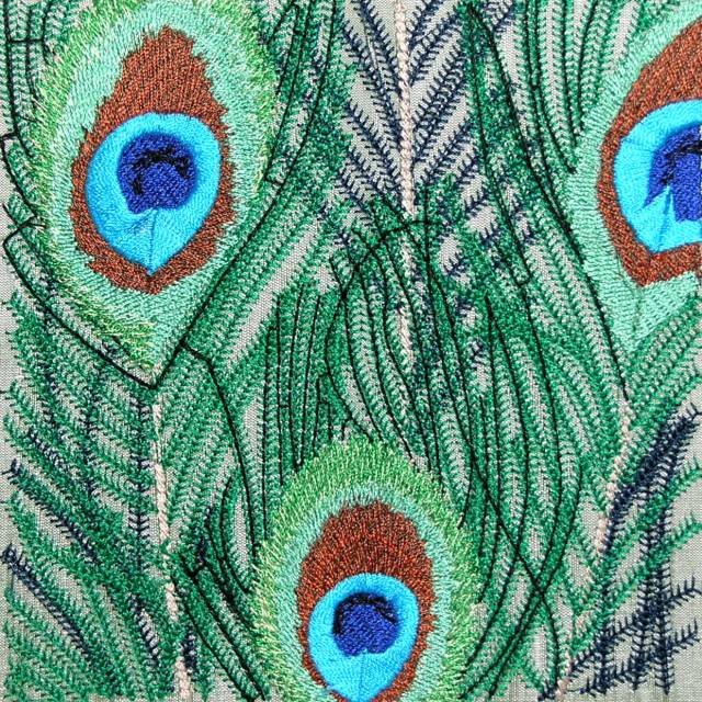 BFC0461 Stained Glass- The Peacock