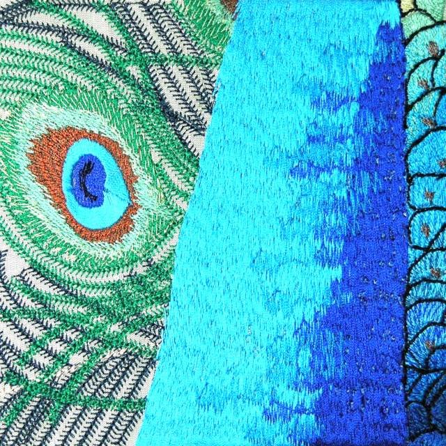 BFC0461 Stained Glass- The Peacock