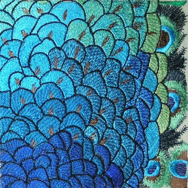 BFC0461 Stained Glass- The Peacock