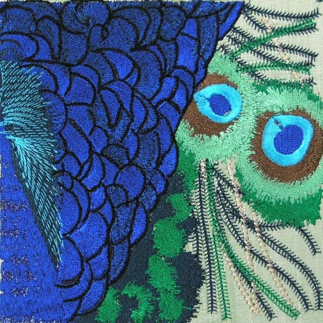 BFC0461 Stained Glass- The Peacock