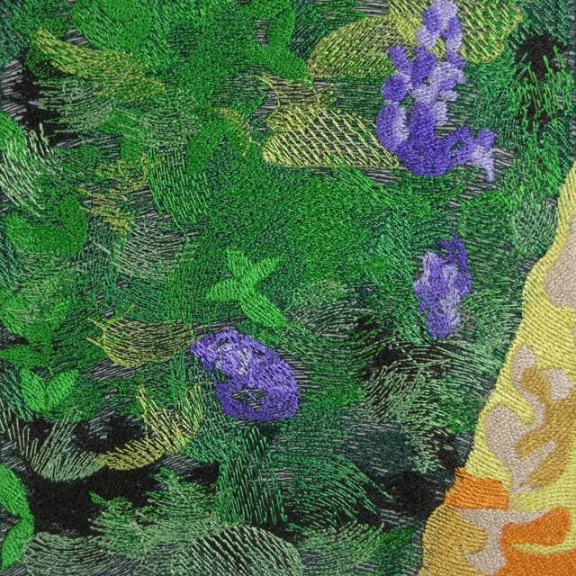 BFC0464 Window - Lady with Lilacs