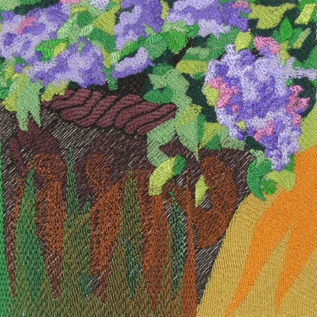 BFC0464 Window - Lady with Lilacs