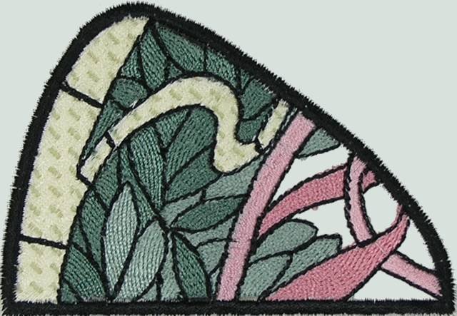 BFC0501 Art Nouveau Stained Glass Peacock Complete