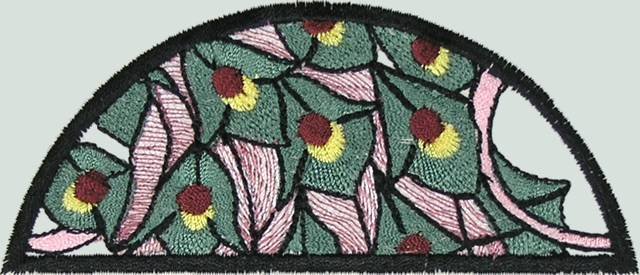BFC0501 Art Nouveau Stained Glass Peacock Complete