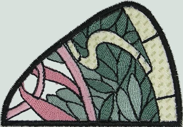 BFC0501 Art Nouveau Stained Glass Peacock Complete