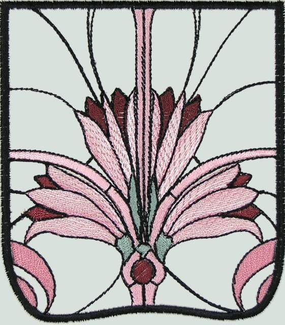 BFC0501 Art Nouveau Stained Glass Peacock Complete