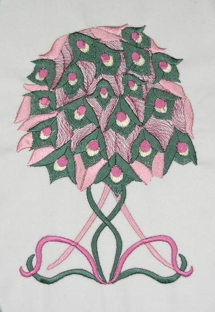 BFC0502 Art Nouveau  Peacock Designs