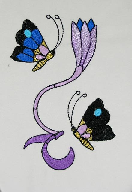 BFC0502 Art Nouveau  Peacock Designs