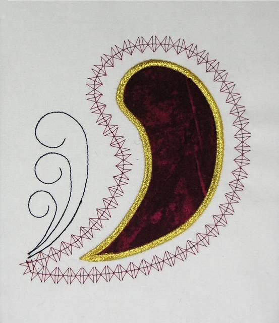 BFC0506 Paisley Appliqué