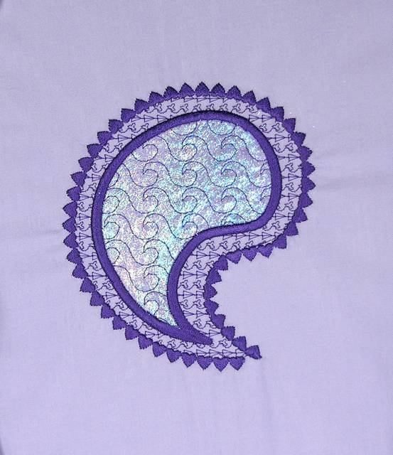 BFC0506 Paisley Appliqué