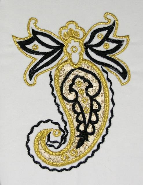 BFC0506 Paisley Appliqué