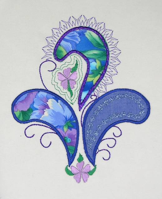 BFC0506 Paisley Appliqué