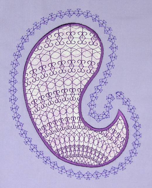 BFC0506 Paisley Appliqué