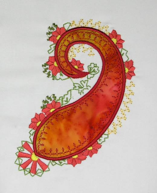 BFC0506 Paisley Appliqué
