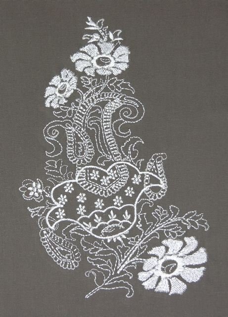 BFC0545 Floral Paisley Lace