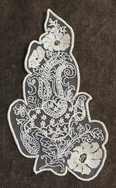 BFC0545 Floral Paisley Lace