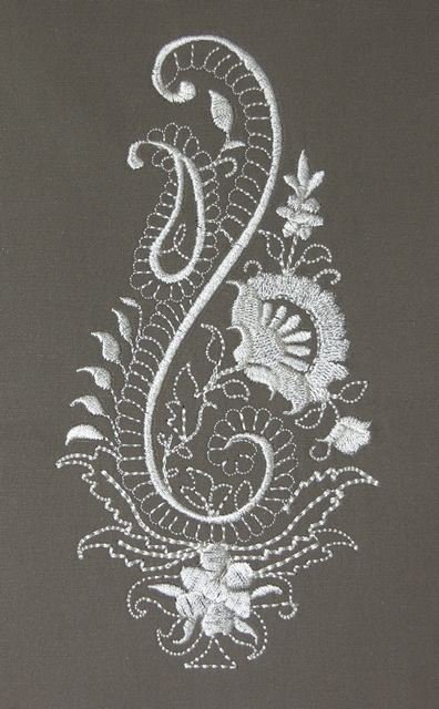 BFC0545 Floral Paisley Lace
