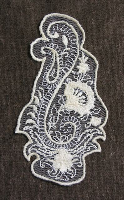 BFC0545 Floral Paisley Lace