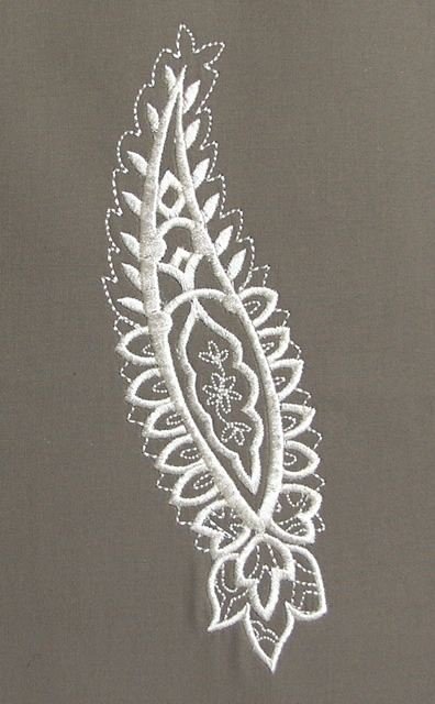 BFC0545 Floral Paisley Lace
