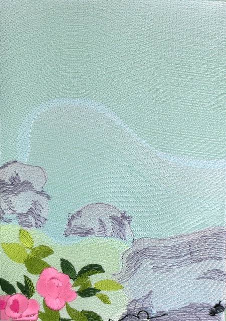 BFC0575 Chinese Panel Xiang Yun in the Peony Garden