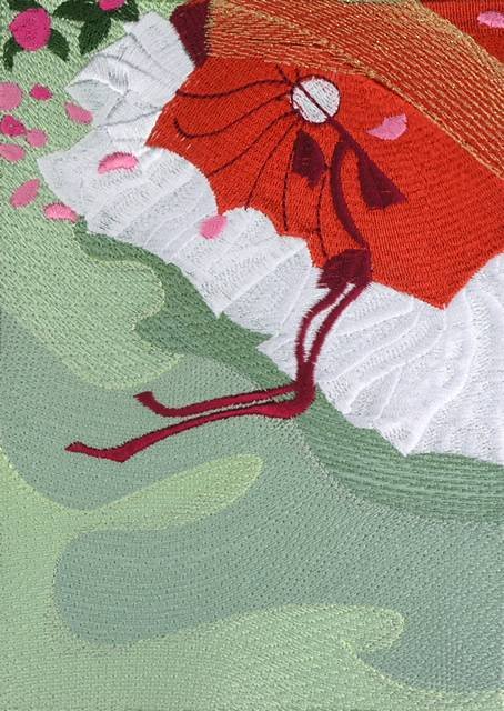 BFC0575 Chinese Panel Xiang Yun in the Peony Garden