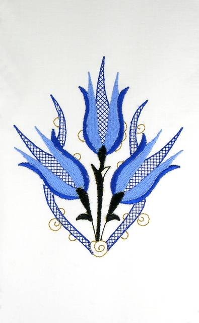 BFC0577 Iznik Pottery Florals