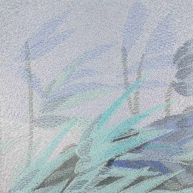 BFC0580 Blue Study with Birds