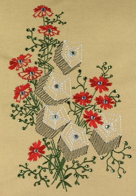 BFC0589 Crystal Flowers