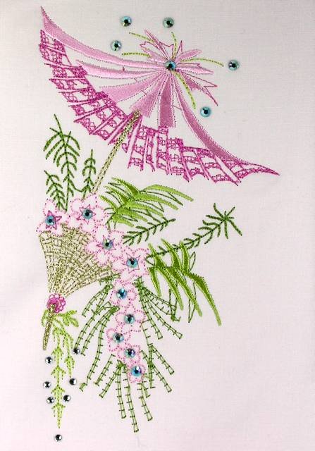 BFC0589 Crystal Flowers