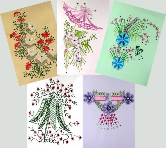 BFC0589 Crystal Flowers