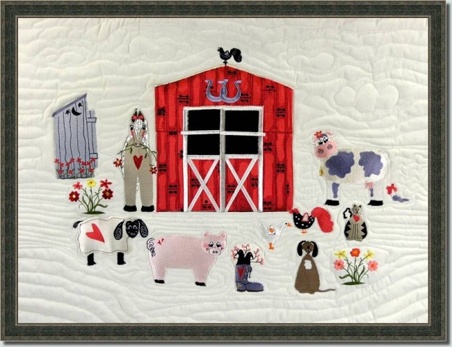 BFC0597 Folk Art Barnyard