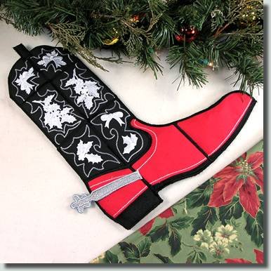 BFC0601 Quilt in the Hoop Christmas Stocking III