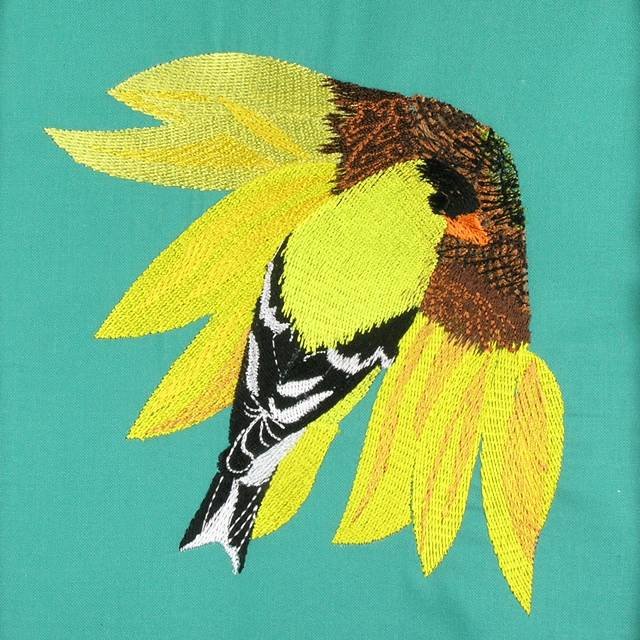 BFC0603 Sunflowers and Finches Designs