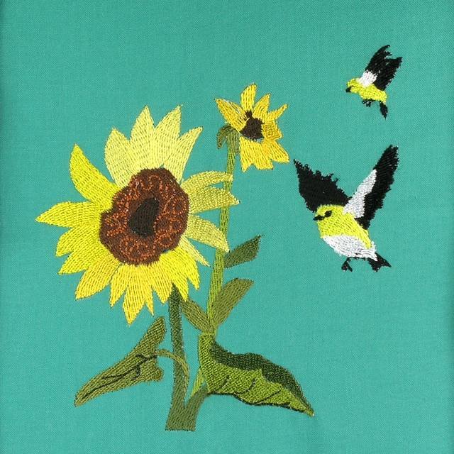 BFC0603 Sunflowers and Finches Designs